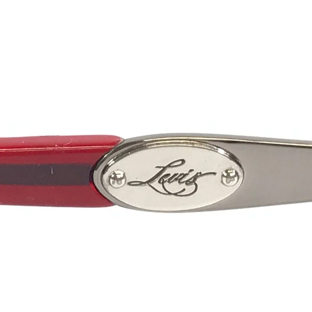 Levis Eyeglasses Frames LS2524 A009 Silver Red Rectangle Wire Rim 53-18-135